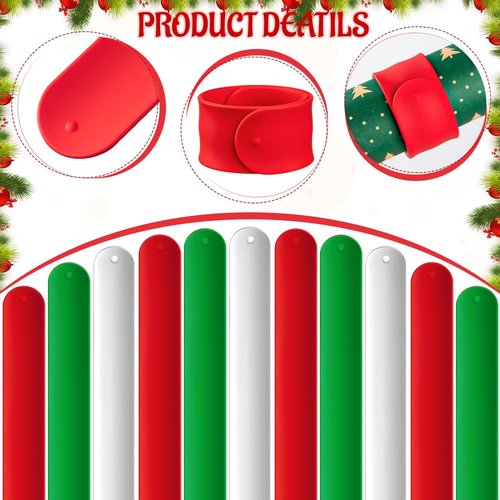 LBSXQGS Holiday Wrapping Paper Holder - 24Pcs Red, White & Green Storage Solution for Christmas Gifts