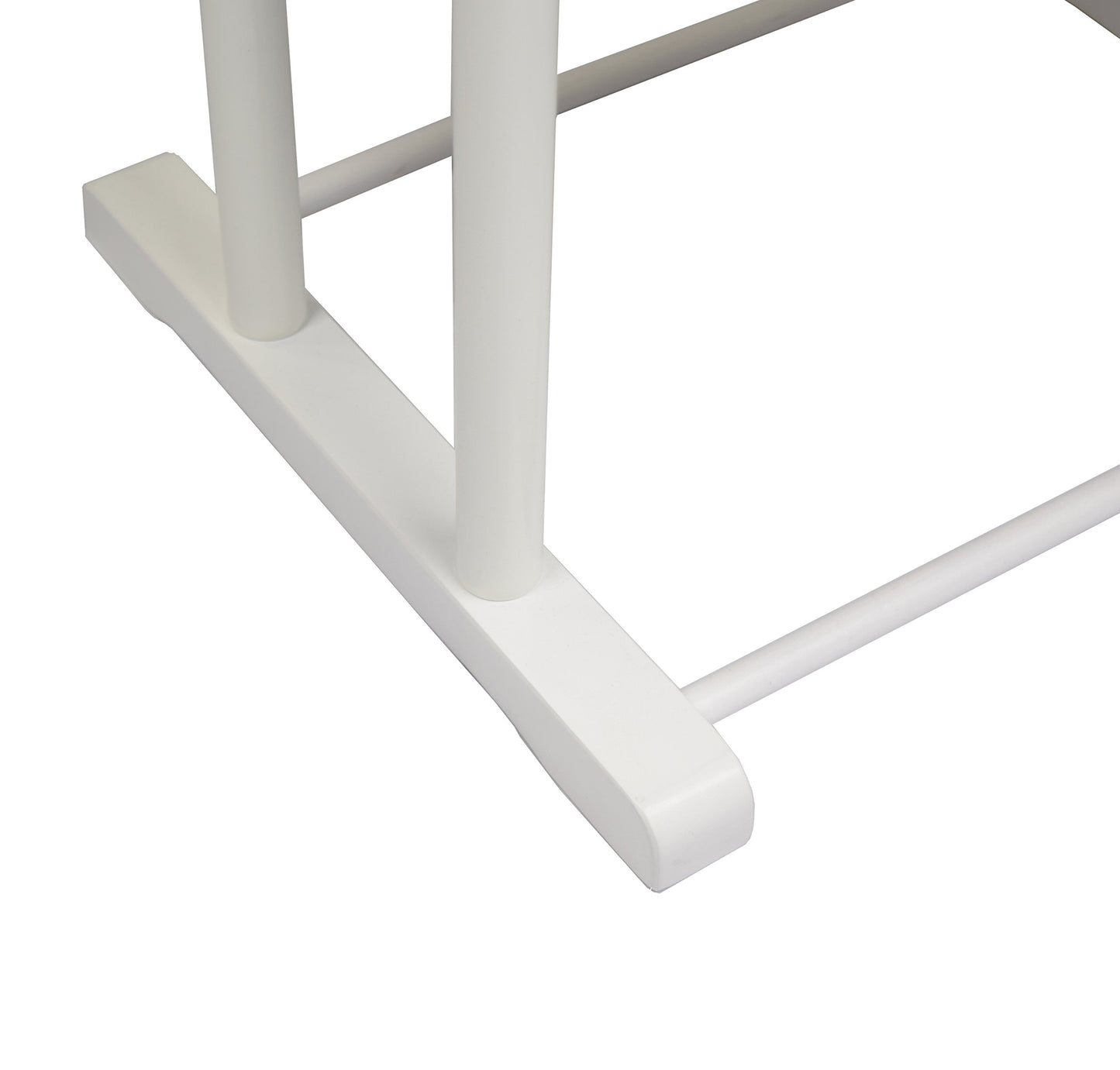 Proman Products Sakura Twin Valet with Wooden Hanger, Trouser Bar & Tie Bar, White