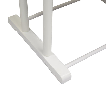 Proman Products Sakura Twin Valet with Wooden Hanger, Trouser Bar & Tie Bar, White
