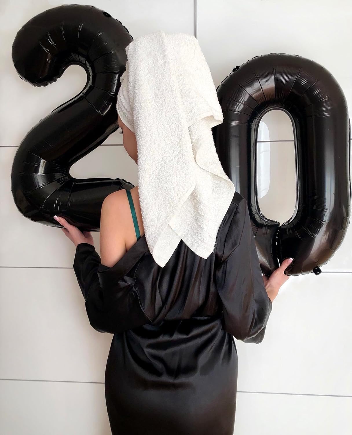 Black Number Balloon - 40 Inch 0 Number Balloons | Birthday Decorations for Men & Women