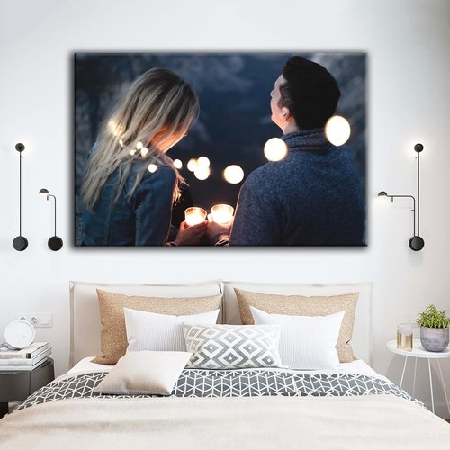 Looife Custom Canvas Prints - Personalized Photo Art for Living Room, Bedroom | 46"x 36" Ready to Hang