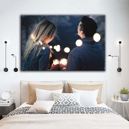 Looife Custom Canvas Prints - Personalized Photo Art for Living Room, Bedroom | 46"x 36" Ready to Hang