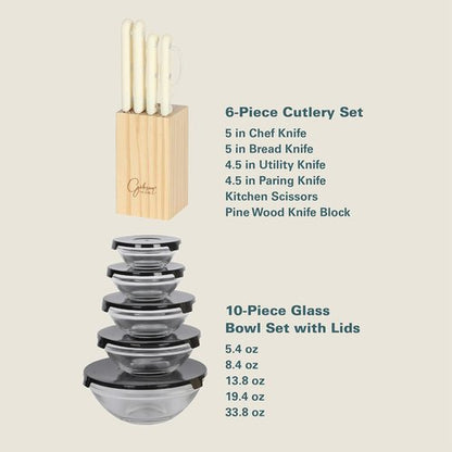 Gibson Home 74-Piece Kitchen in a Box | Complete Cookware, Dinnerware & Utensils Set