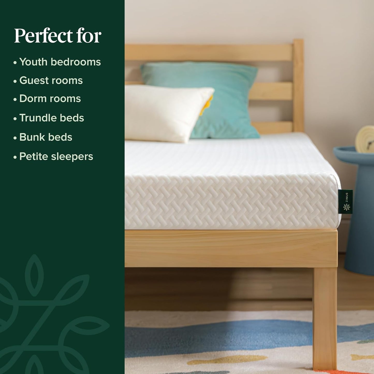 Zinus 5 Inch Twin Memory Foam Mattress - Cooling Comfort, Fiberglass Free, Breathable Layers