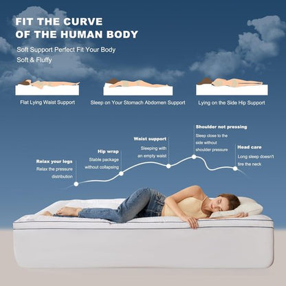 BEDLORE King Mattress Topper - Thick Pillow Top Pad for Back Pain Relief | Cooling Soft Cover with Deep Pockets (6-18 Inch)