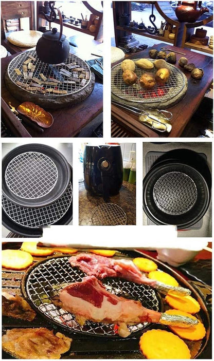 InBlossoms 6.5" Round Cooling Rack Baking 304 Stainless Steel Versatile Steaming Grilling Fit Air Fryer,Cake Pan, Oven