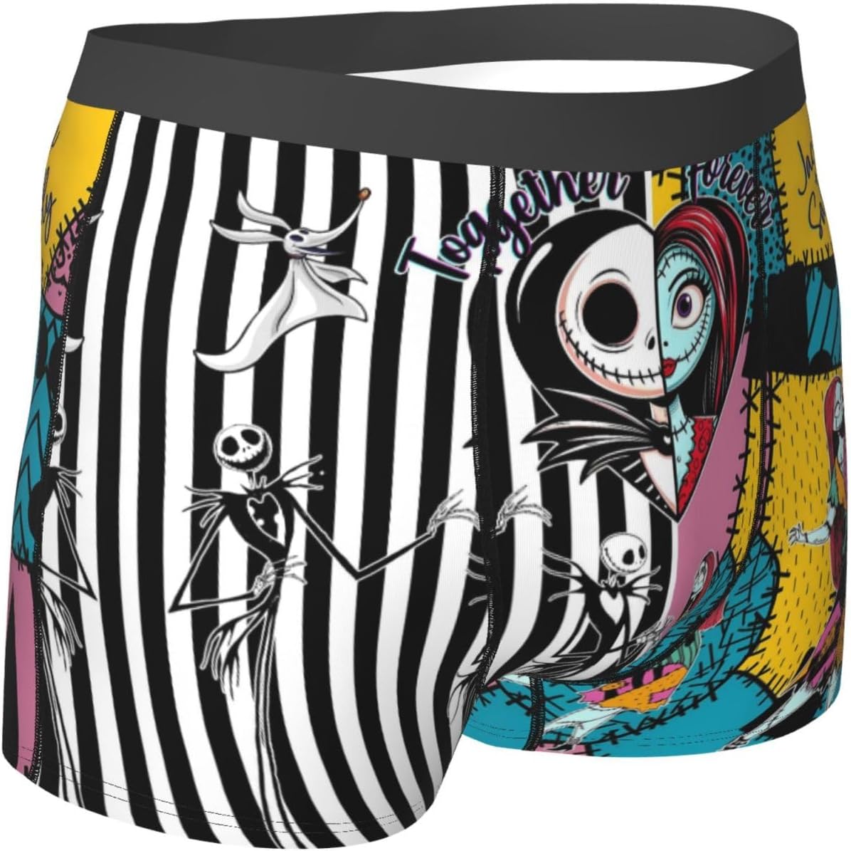 Skiennix Nightmare Christmas-Themed Men's Underwear Briefs - Breathable Stretch Fabric | Fun Novelty Design