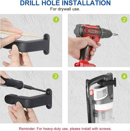 LANMU Wall Mount Holder - Compatible with Shark IX141, IZ377H, V10, V11, V12, V15 Vacuum Cleaners