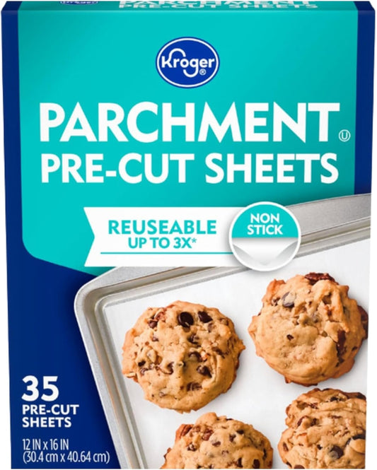 Pre-Cut Parchment Paper Sheets by [Brand Name] - 35 Count | Perfect for Baking (12 x 16 Inch)