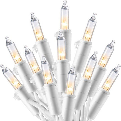 Joiedomi Christmas String Lights - 100 Count Mini Warm Fairy Lights for Indoor & Outdoor Decor - 21.4 FT White Wire