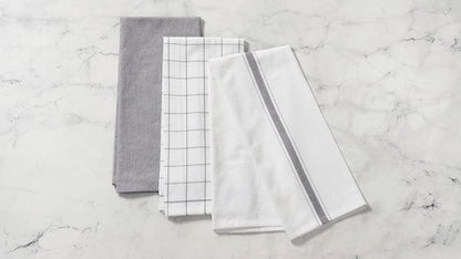 Le Creuset Kitchen Towels Set - 3 Premium Sable Towels for Stylish Cooking & Baking