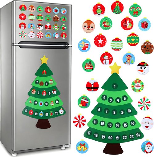 Copkim Christmas Magnets - Magnetic Advent Calendar for Traditional Christian Countdown | Holiday Decor Set