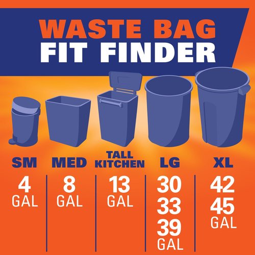 Hefty Ultra Strong Tall Kitchen Trash Bags, Tropical Paradise, 13 Gallon 25 Count (Pack of 1)