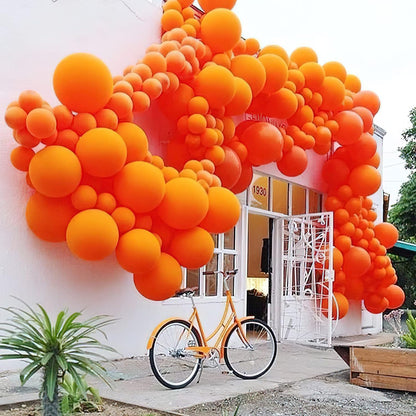 PartyWoo Orange Balloons - 50pcs 12 Inch Fall Latex Helium Balloons for Birthday & Baby Shower Decor