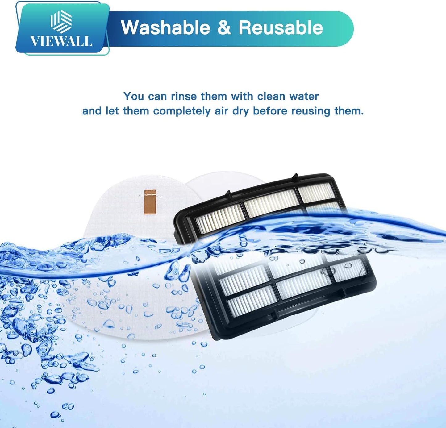 VIEWALL Replacement Filter for Shark Navigator Lift-Away NV360 NV352 | High-Efficiency XHF350 & XFF350