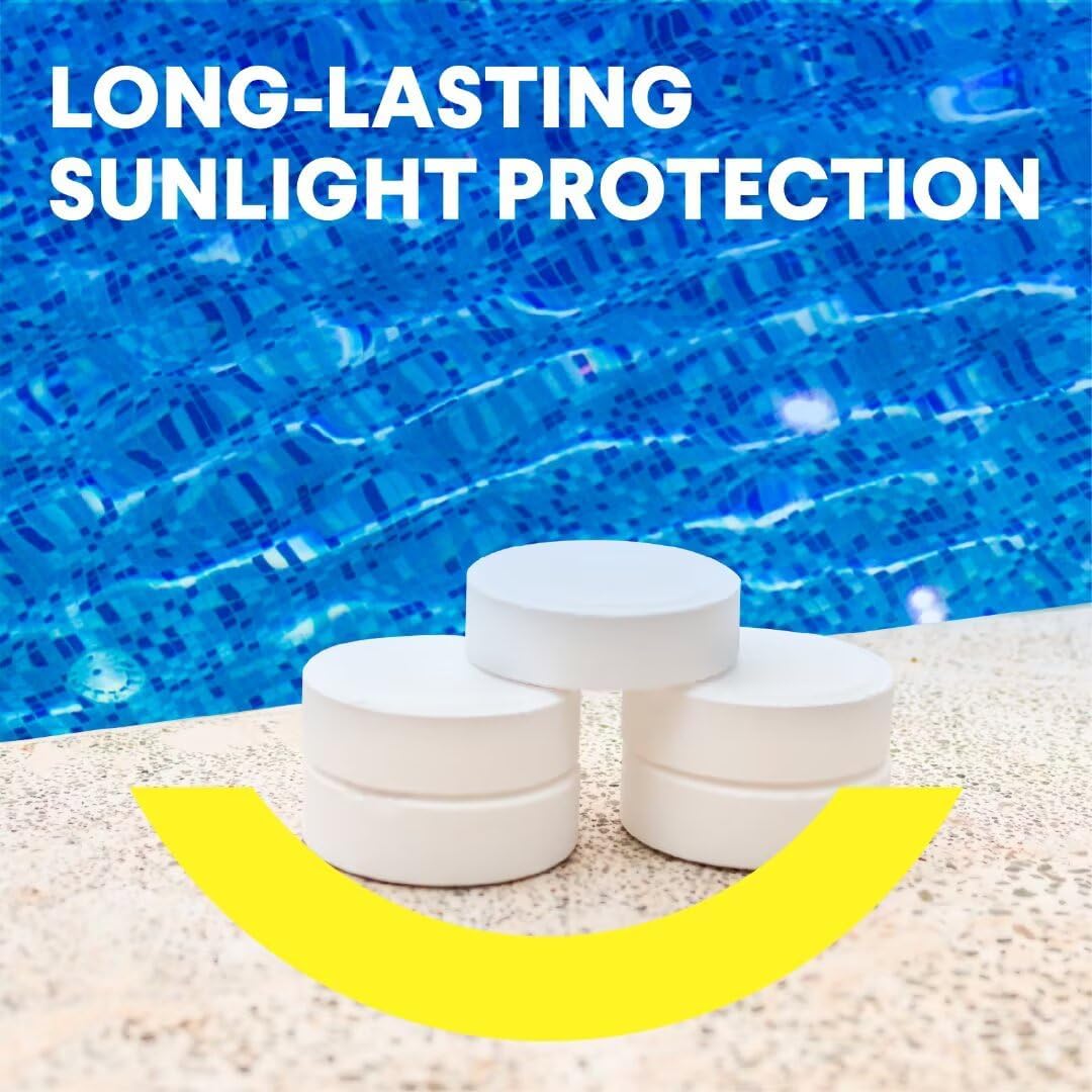 PROFELIZ Chlorine Tablets - 3 Inch Slow Dissolving Pool Tablets | Kills Bacteria & Stops Algae - 20lbs