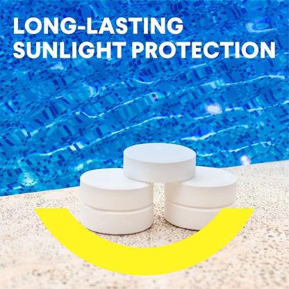 PROFELIZ Chlorine Tablets - 3 Inch Slow Dissolving Pool Tablets | Kills Bacteria & Stops Algae - 20lbs