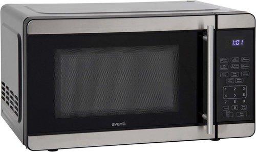 Avanti Microwave Oven - 700-Watt Compact Design with 6 Pre-Cooking Settings | 0.7 Cu.Ft. Metallic Finish