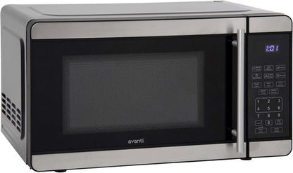 Avanti Microwave Oven - 700-Watt Compact Design with 6 Pre-Cooking Settings | 0.7 Cu.Ft. Metallic Finish
