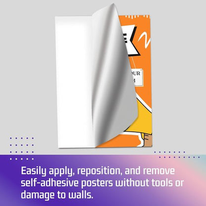 BillyPrint Custom Poster Prints - Personalized Waterproof Vinyl Wall Art - 8.5x11in Size