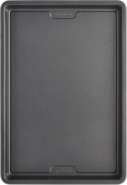 GoodCook PRO Medium Baking Sheet Pan - Nonstick, Warp & Scratch-Resistant Carbon Steel | 10 x 15-Inch, Gray