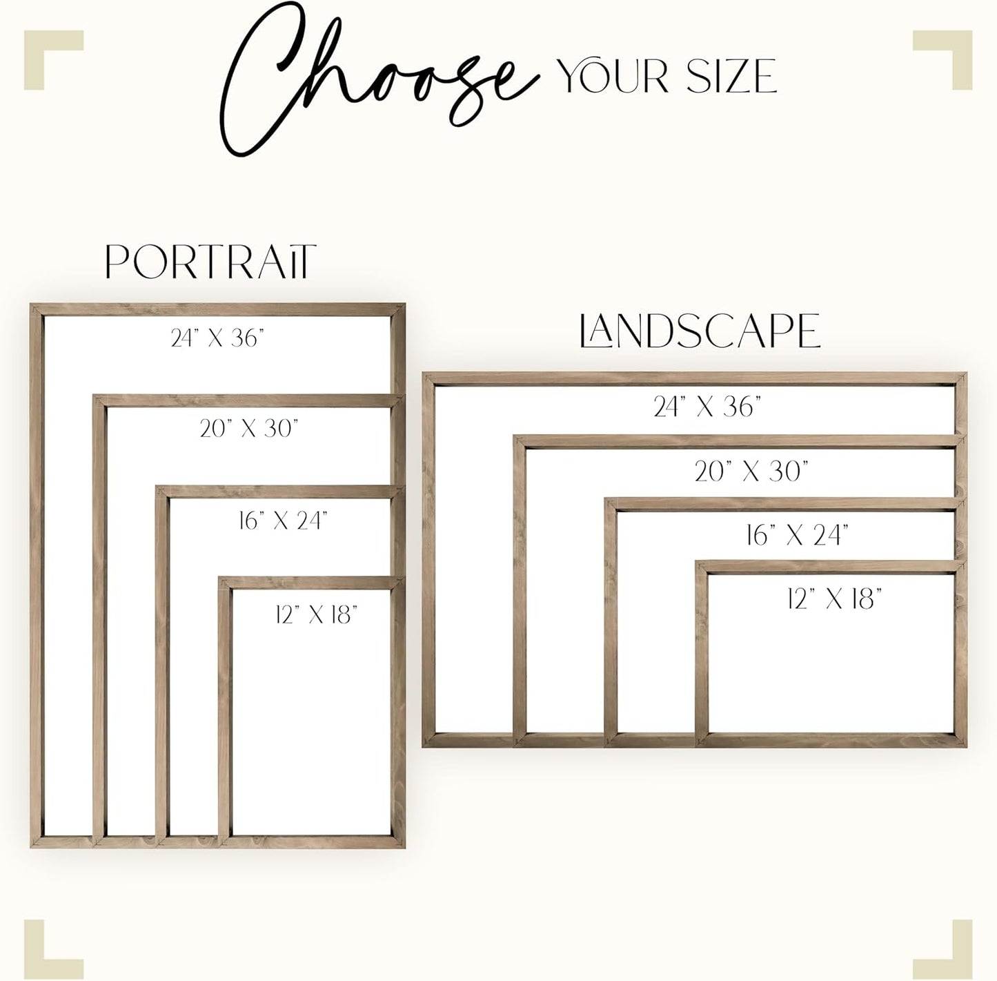 MRC Wood Products Custom Printed Portrait | Personalized Canvas Artwork - 4 Sizes & 2 Frame Options