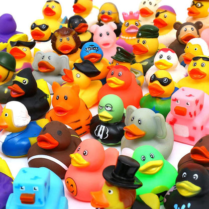 XY-WQ Rubber Duck - 100 Pack Assorted 2.3 Inch Floater Toys for Kids | Perfect for Parties & Bath Time