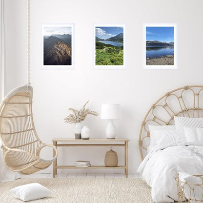 JCJMY 12x16 Picture Frame White with 10x14 Mat for 30 x 40cm Diamond Art Painting, Display Photo 10 x 14 with Mat or 12 x 16 Without Mat, Wall Hanging Large 30x40 Frame with Durable Plexiglass, White
