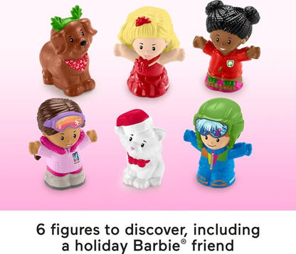 Fisher-Price Little People Barbie Advent Calendar - 24 Christmas Figures & Toddler Playset