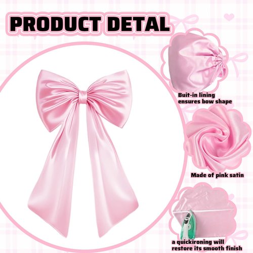 Large Pink Bow Decor - Birthday Party Backdrop & Wall Decorations | Perfect for Weddings & Showers