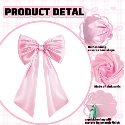 Large Pink Bow Decor - Birthday Party Backdrop & Wall Decorations | Perfect for Weddings & Showers