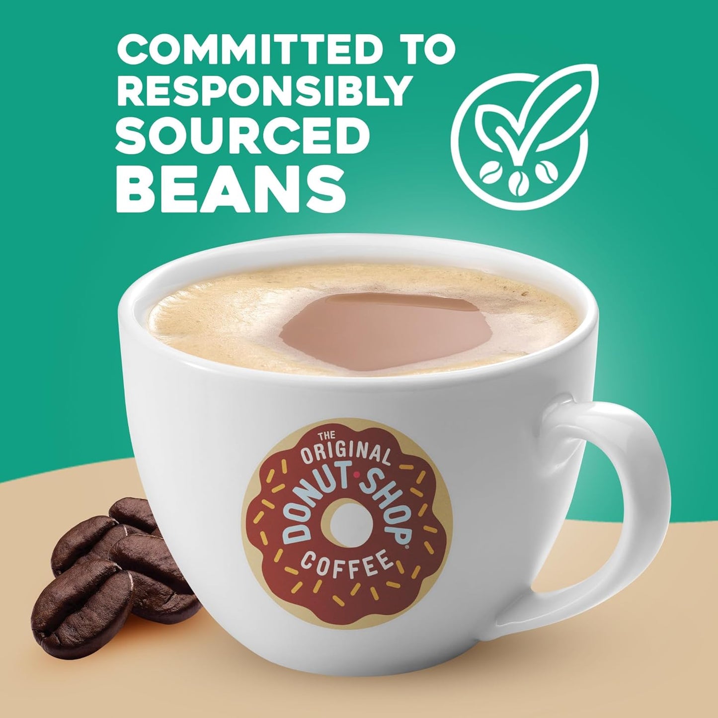 Original Donut Shop Coffee - Dark Roast K-Cup Pods | 48 Count Single Serve Coffee Pods