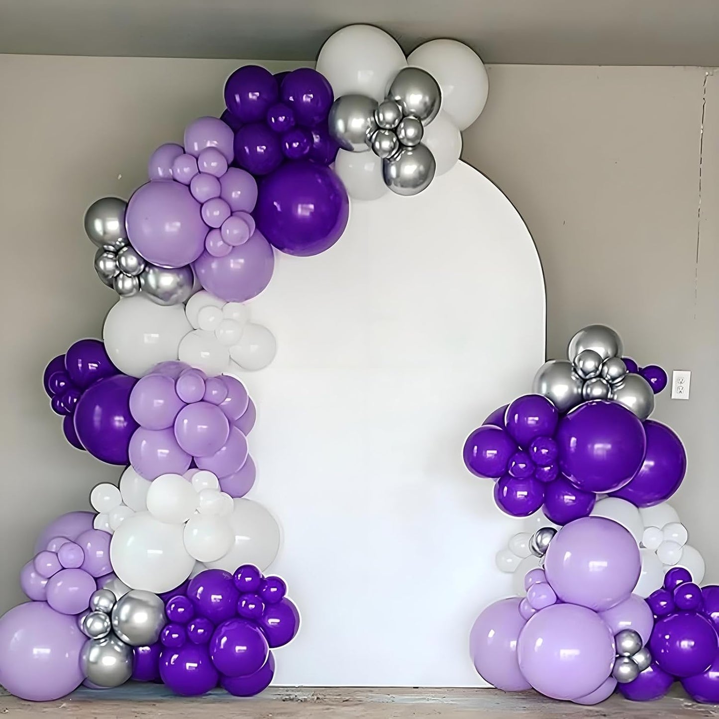 Skiennix Dark Purple Balloons - 120-Piece Set for Graduation, Birthday & Wedding Decor | 5-18 Inch Sizes