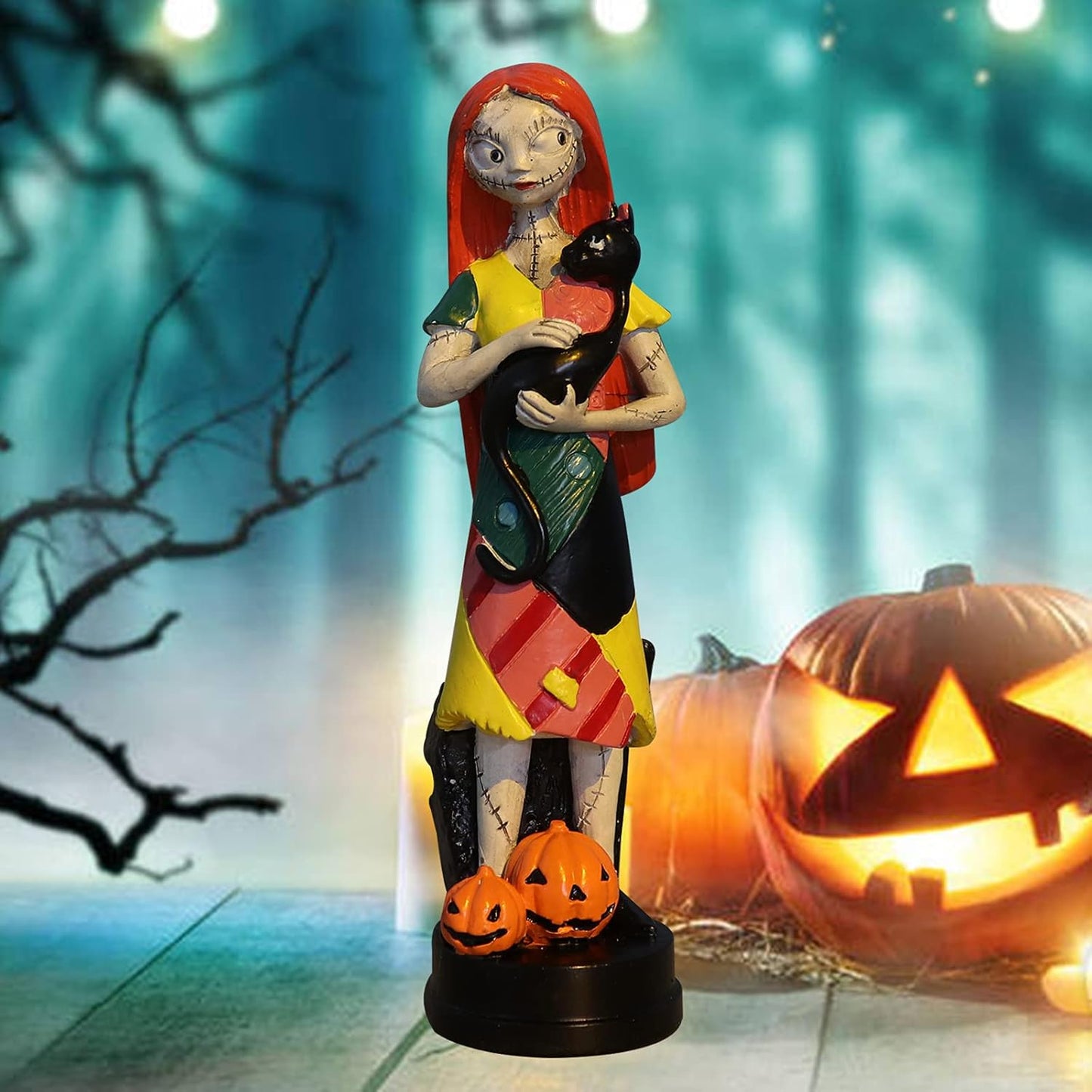 A Nightmare Before Christmas Figurines Set - Jack Skellington & Sally Halloween Statues | Home Decor Gift