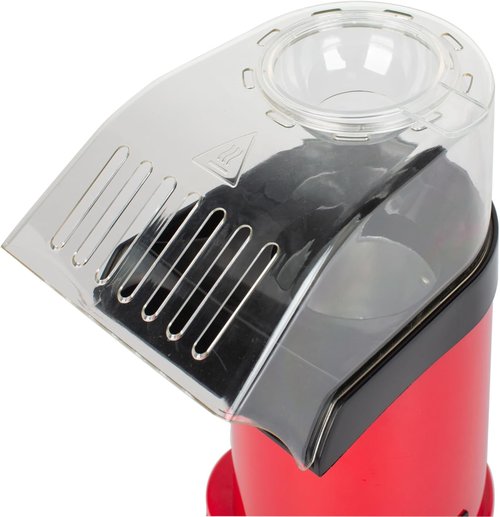 CULINARY CHEF PM102-RED Deluxe Hot Air Popcorn Popper - Fast, Healthy, and Mess-Free | Red Color