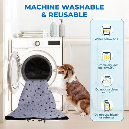 Fostanfly Washable Dog Pee Pads - Super Absorbent & Leak-Proof | Extra Large 54"x54" - 2 Pack