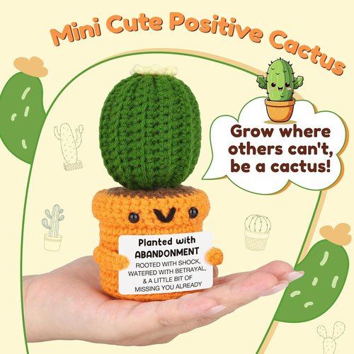 Farewell Gifts for Coworker Women Men Funny Leaving Going Away Goodbye Gifts for Coworker Work Bestie Friend Boss Nurse Teacher Retirement Moving Away Promotion Birthday Abandonment Cactus Decroration