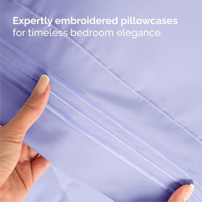 Queen Size Sheet Set by Hotel Luxury | Comfy, Breathable & Cooling - Ultra-Soft, Deep Pockets - Lavender