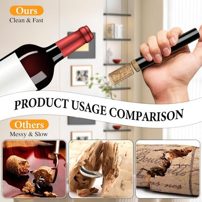 2PCS Aeropop Wine Opener, Needle Type Wines Bottle Openers, Travel Portable Pocket Air Pressure Pump Wine Bottle Opener for Home, Restaurant, Party