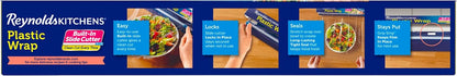 Reynolds Kitchens Quick Cut Plastic Wrap - 225 Sq Ft | Effortless Food Storage Solution