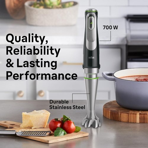 Braun MQ9137XI Hand Blender - MultiQuick 9 with iMode Technology for Effortless Blending
