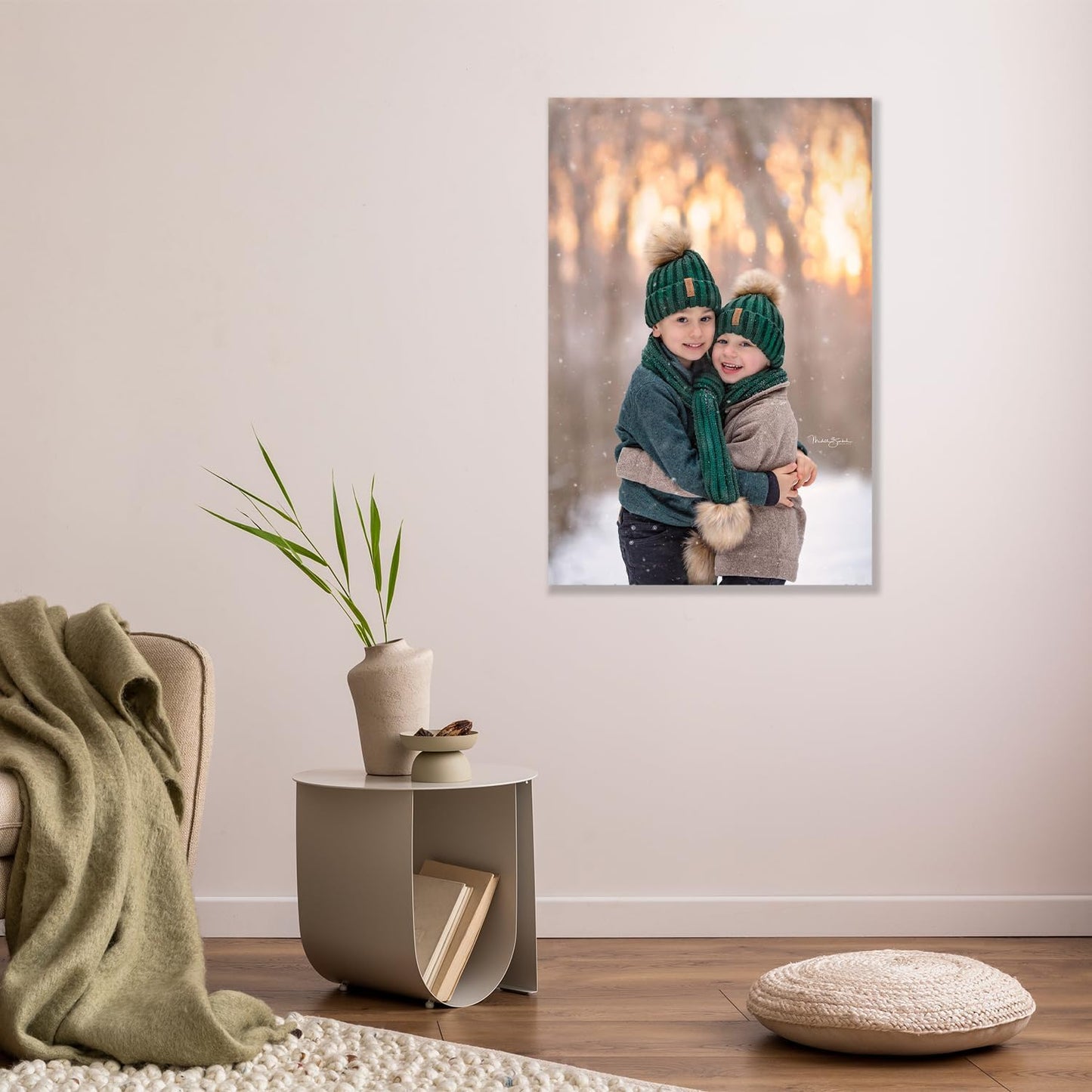 ZXDZSM Custom Canvas Poster - Personalized Photo Wall Art | Unframed 22" x 34" Size