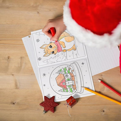 72Pcs Winter Coloring Books for Kids - Christmas Party Favors, 4.92x6.7in, Ages 2-8