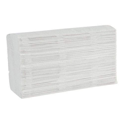 Boardwalk Disposable Hand Towels - 1-Ply Bathroom Paper Towels, 9 x 9.45 Inches, 250 Towels/Pack, White | 16 Packs/Carton