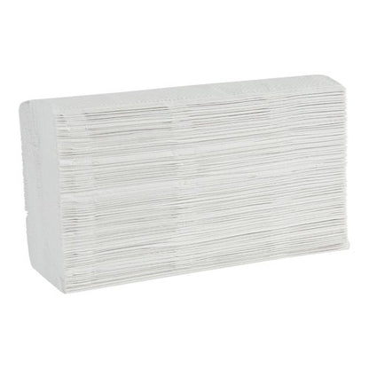 Boardwalk Disposable Hand Towels - 1-Ply Bathroom Paper Towels, 9 x 9.45 Inches, 250 Towels/Pack, White | 16 Packs/Carton
