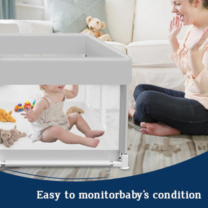 Skiennix Baby Playpen - 50x50 Inch Activity Center for Babies & Toddlers | Safe Play Area