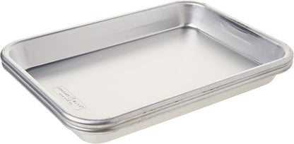 Nordic Ware Naturals Eighth Sheet Baking Pans - Durable Non-Stick 2-Pack Set