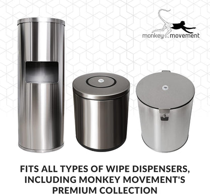 Sanitizing Wipes | 5000 Unscented Wipes - 4 Refill Mega Rolls for Floor & Wall Dispensers - Ideal for Gyms, Restaurants, Offices