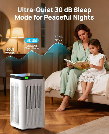 **Air Purifiers | H13 True HEPA Filtration for Large Rooms Up to 3500 Ft² - 235 CFM CADR, Quiet 30dB Mode**