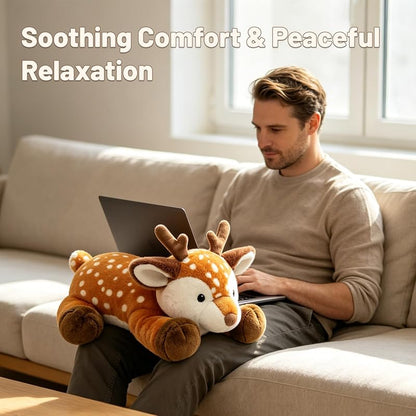 Sika Deer Weighted Plush Toy - Large Hugging Deer Stuffed Animal for Adults & Kids (Variation: Sika Deer+Large)